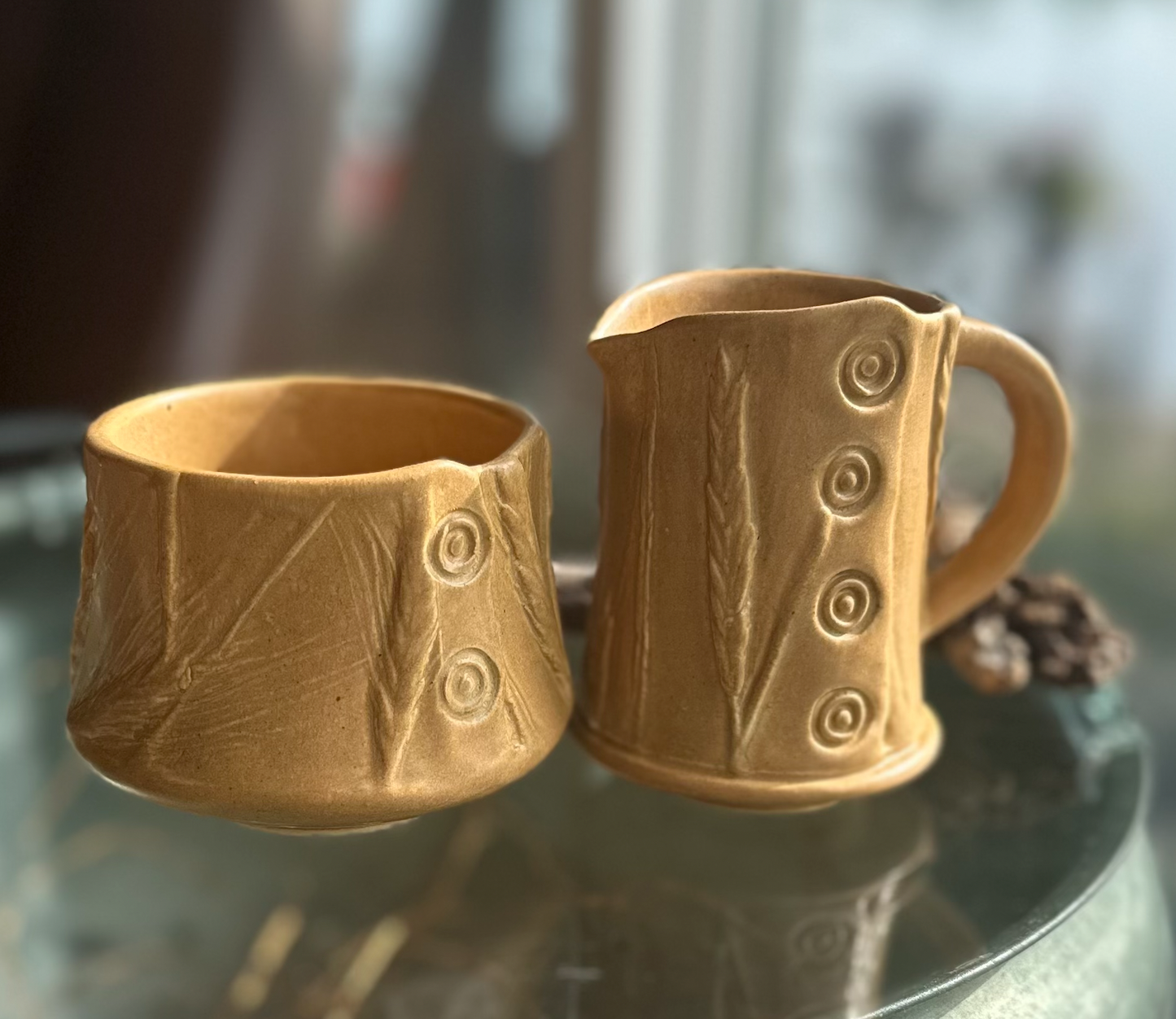 "Saskatoon" - Creamer and sugar bowl set