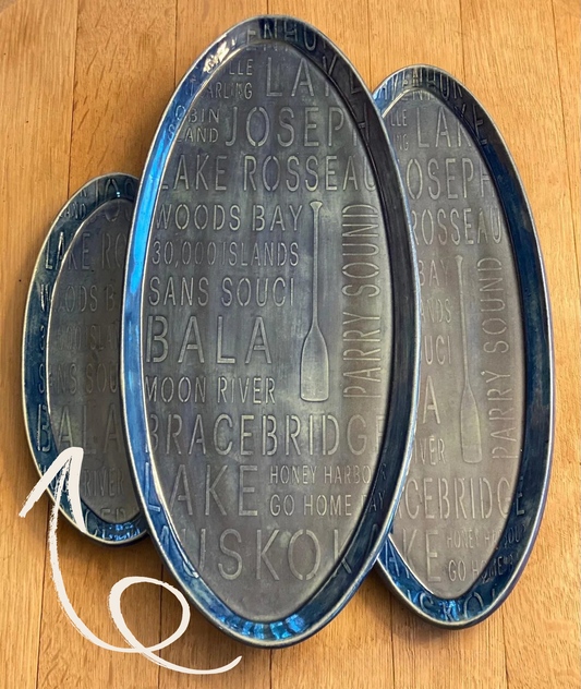 "Cottage Country" - Oval plate