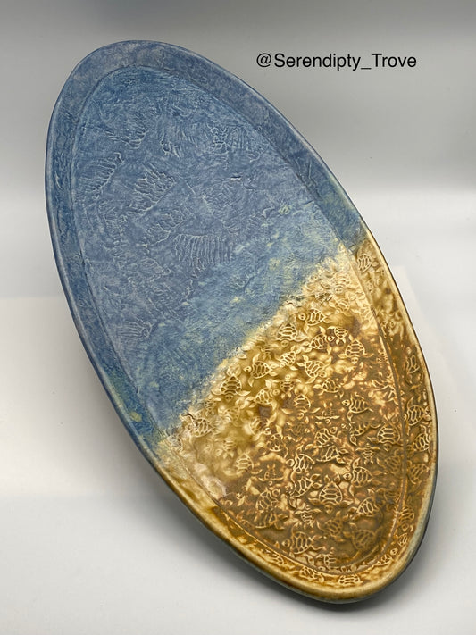 "Seaward Bound" - Large oval platter