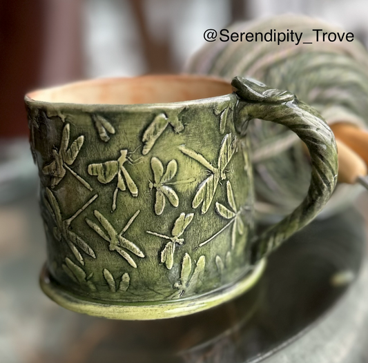 "Take Flight" - Dragonfly mug