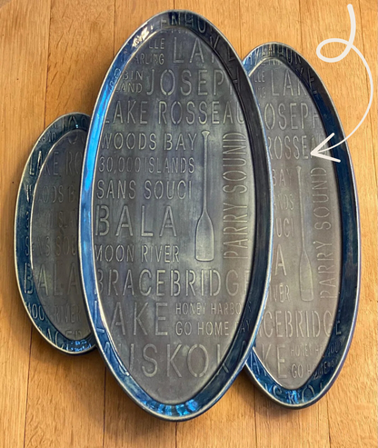 "Cottage Country" - Oval plate