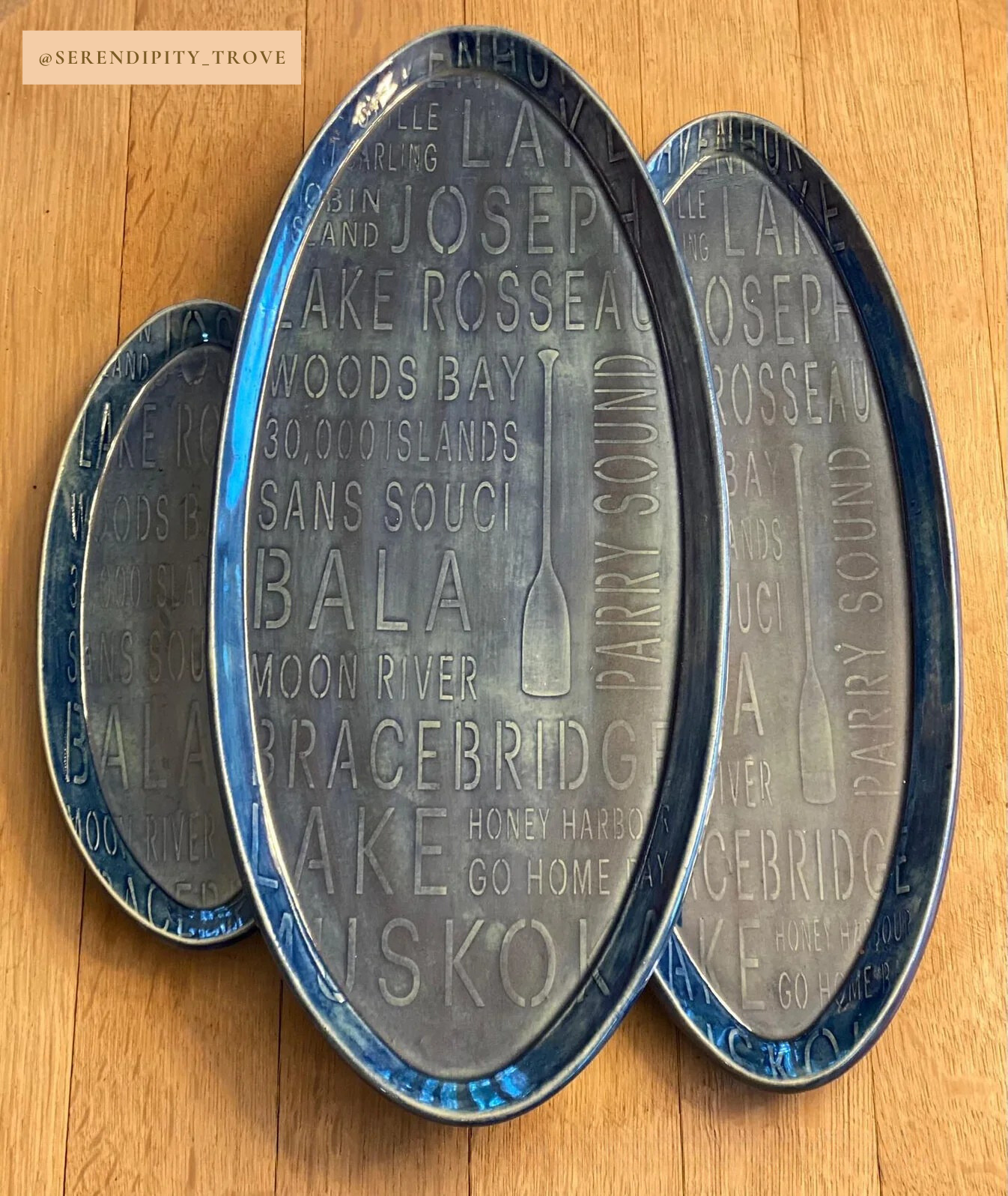 "Cottage Country" - Oval plate