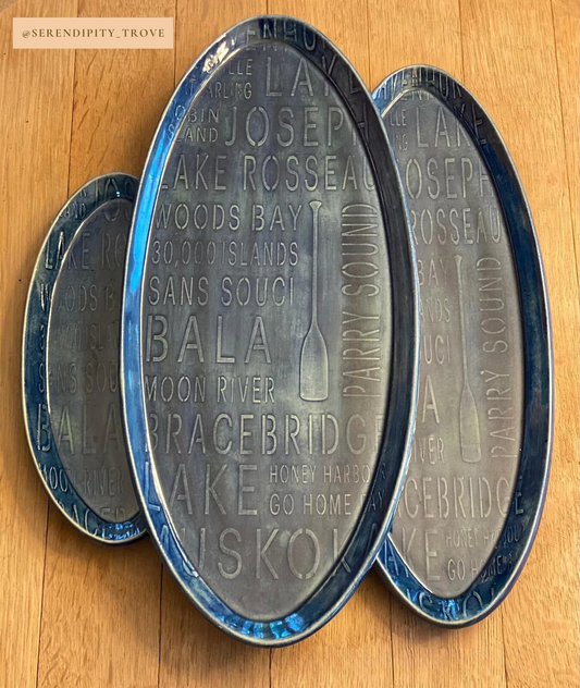 "Cottage Country" - Oval plate